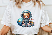 Watercolor Astronaut and Space PNG, an Illustration by Pixels.Craft (Thumbnail 4 of 7)