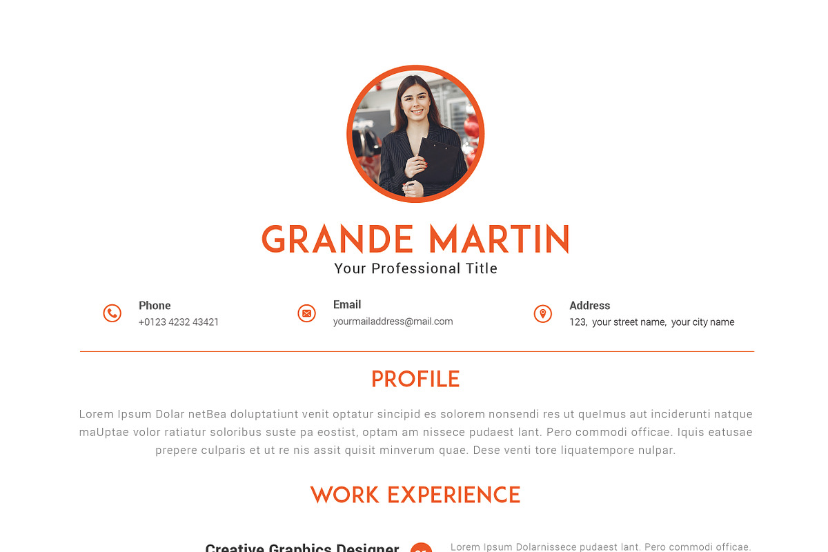 Indesign CV / Resume Template, a Resume Template by ARP Creation (Photo 10 of 11)