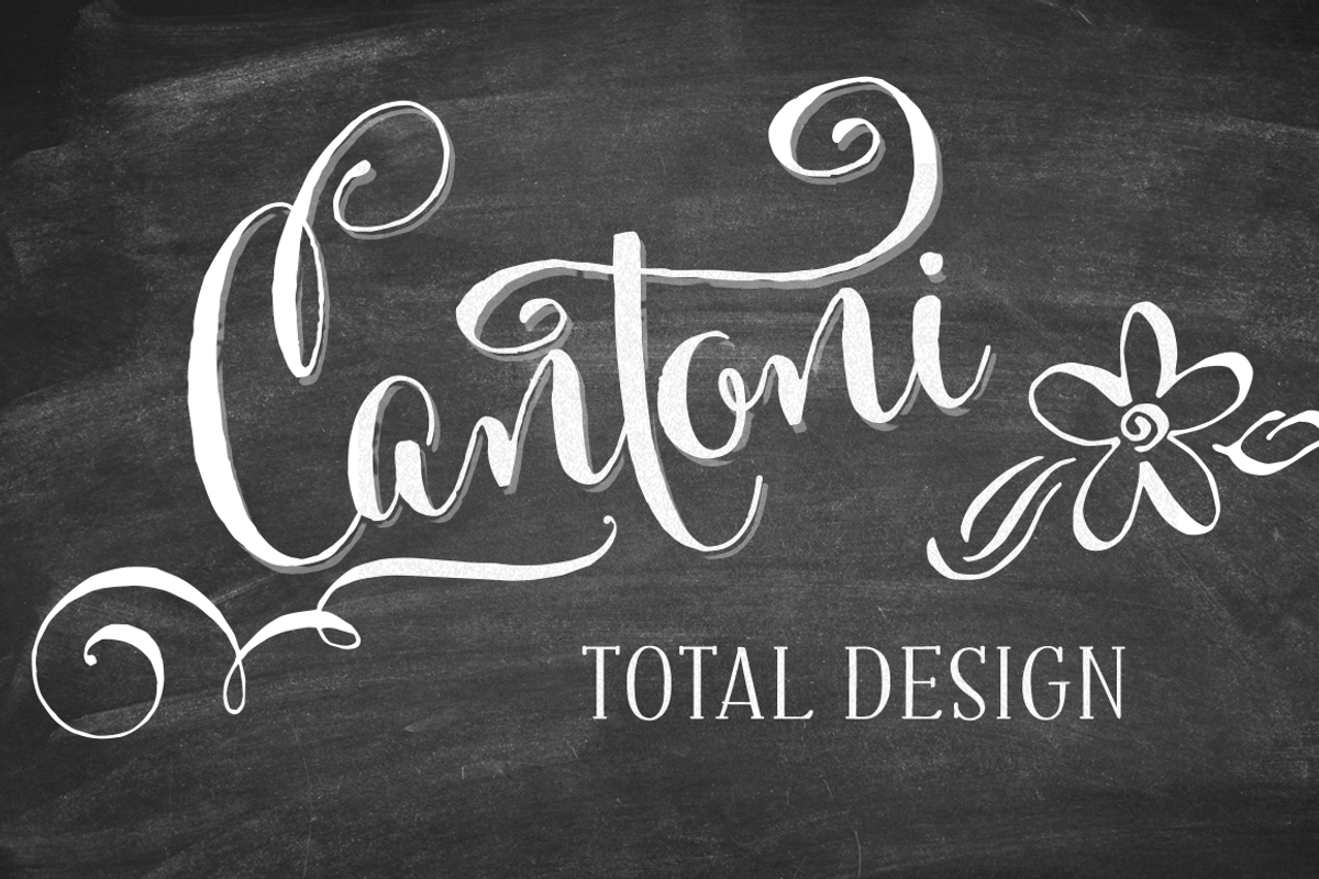Cantoni Total Design Font