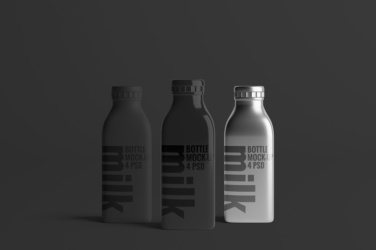Milk Bottle Mock-Up 2 (Medium), a Packaging Mockup by AY Mock-Ups (Photo 10 of 11)