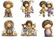 Whimsical Easter Kids Clipart, an Illustration by Black Bird Studio (Thumbnail 3 of 6)