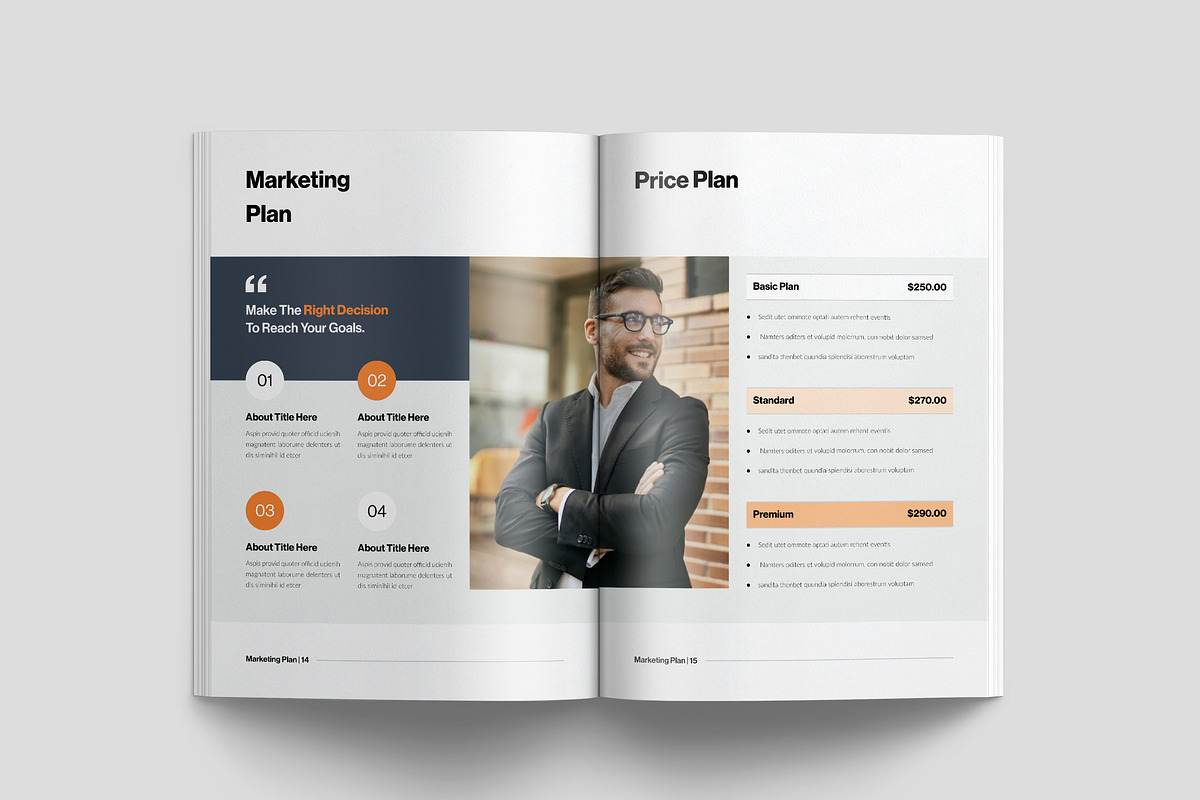 Marketing Plan Template, a Brochure Template by NorthPeak (Photo 7 of 9)