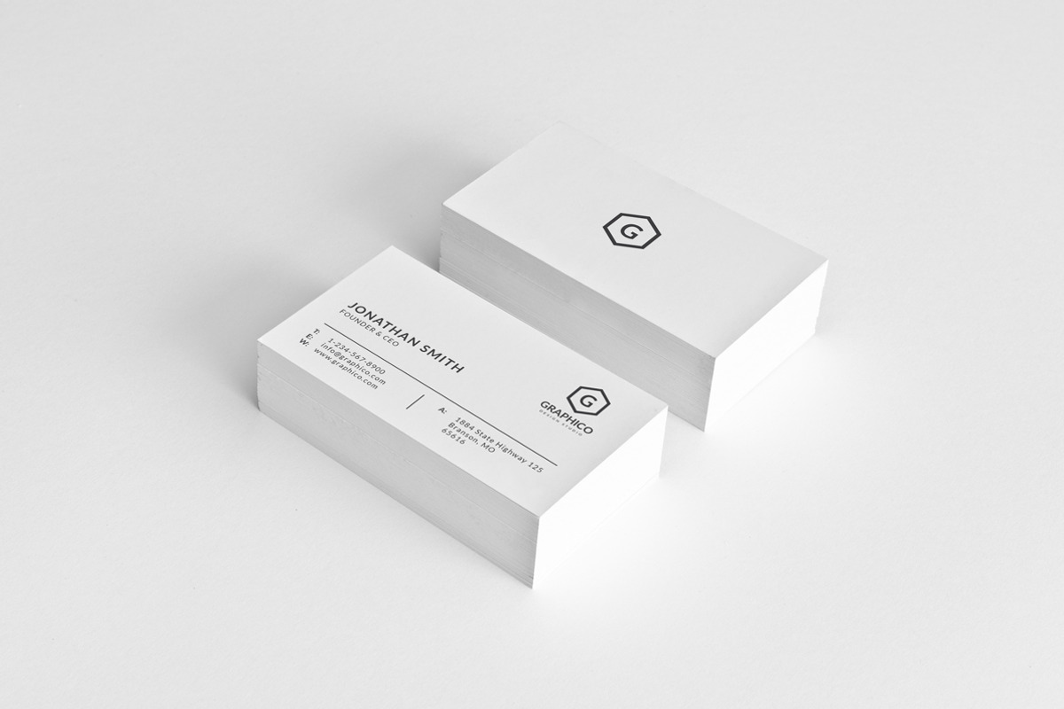 Simple Minimal Business Card 55, a Business Card Template by ND Design (Photo 1 of 9)