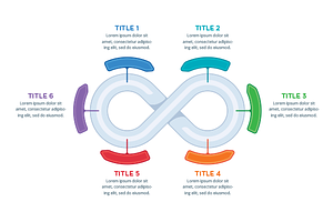 Infinity infographics element