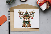 Quirky Christmas Reindeer Clip Art, an Illustration by RobertsArt (Thumbnail 5 of 7)