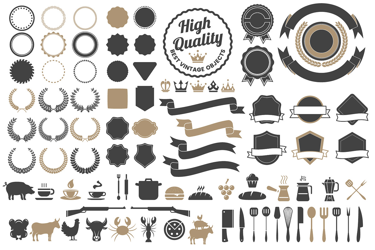 395 VINTAGE GENERATOR TOOLKIT, a Branding & Logo Template by Toonsteb (Photo 11 of 13)