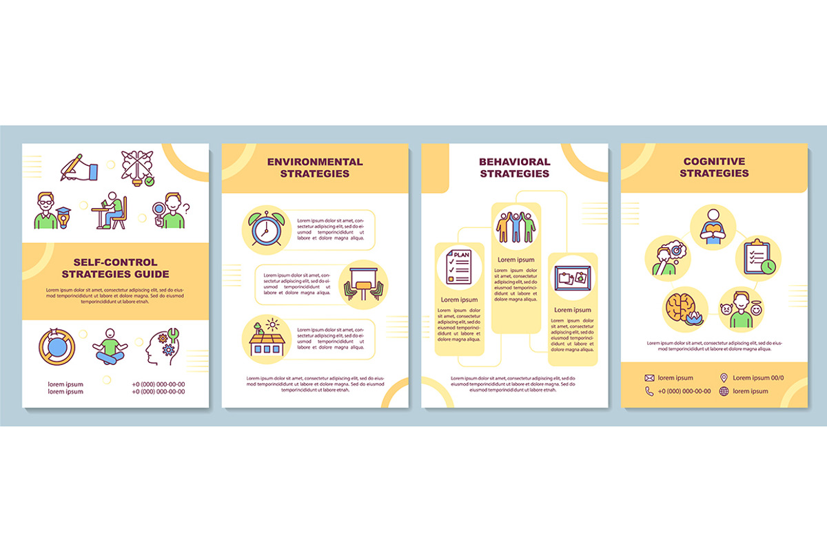 Self control strategies brochure, a Brochure Template by IMG Visuals