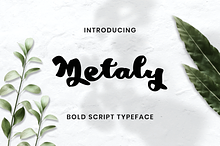 Metaly Modern Script Font