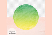 30 Ombre Two Tone Circle Frames PNG, an Object Graphic by ThingsbyLary (Thumbnail 5 of 10)