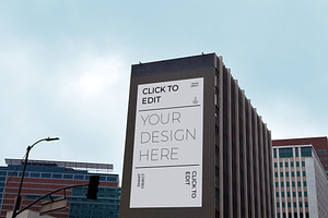Vertical Billboard Mockup, an Advertising Mockup by Voar Mockups