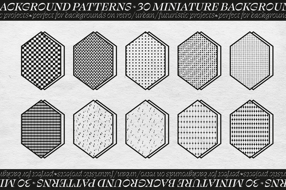 Micro Vector Pattern Set, a Pattern Graphic by angelainthefields (Photo 6 of 7)