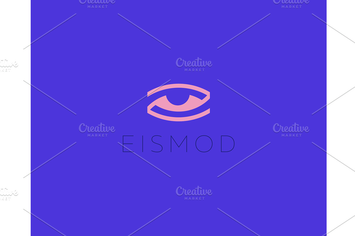 An eye minimalistic logo. Creative, an Object Illustration by Bureau