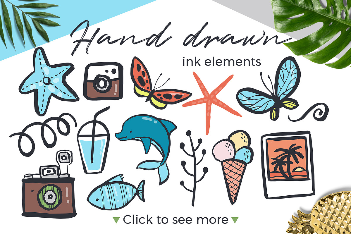 Summer fun - ink design creator, an Object Graphic by Beauty Drops (Photo 3 of 9)