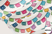 Papel Picado Mexican graphics, a Pattern Graphic by EphrazyGraphics (Thumbnail 3 of 4)