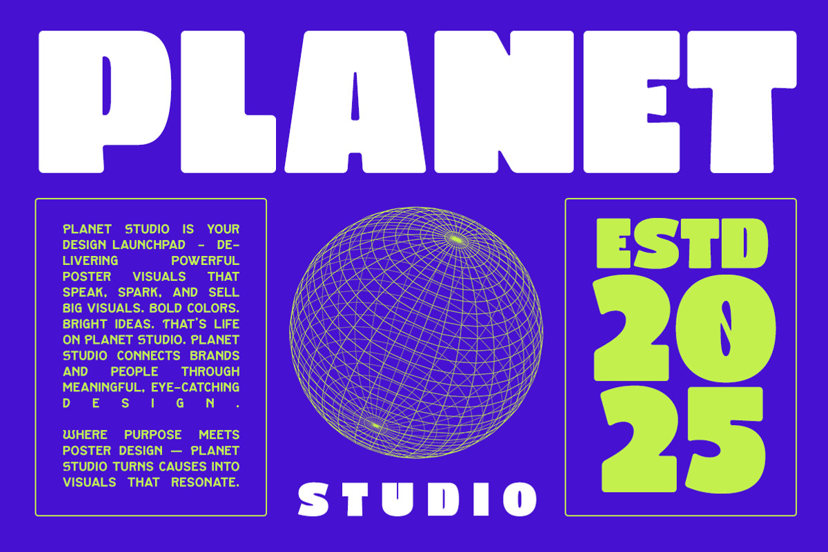 Bloxie Bold Display Font, a Sans Serif Font by Letterhend Studio (Photo 12 of 12)