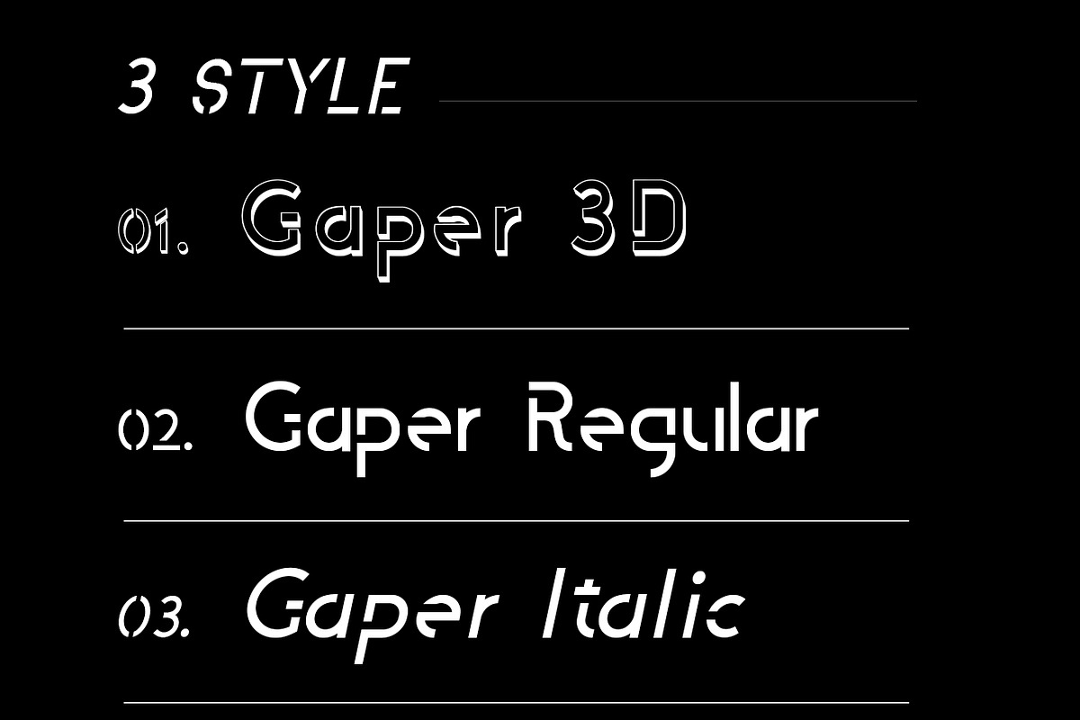 Gaper Font, a Script Font by MRI STUDIO (Photo 3 of 4)