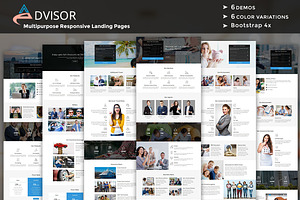 Advisor-Responsive HTML Landing Page