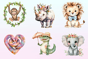 Quirky Safari Animals Clipart, a Graphic by CitraGraphics (Thumbnail 2 of 4)