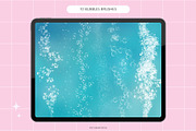 Procreate water sea, waves brushes, a Brush Add-On by KsTumanova (Thumbnail 3 of 7)