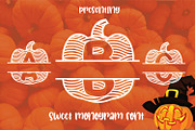 Pumpkin Monogram Font, a Symbol Font by Aqua Artistry Creations (Thumbnail 1 of 4)
