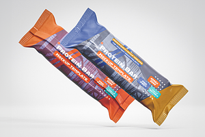 Granola Bar Packaging Mockup