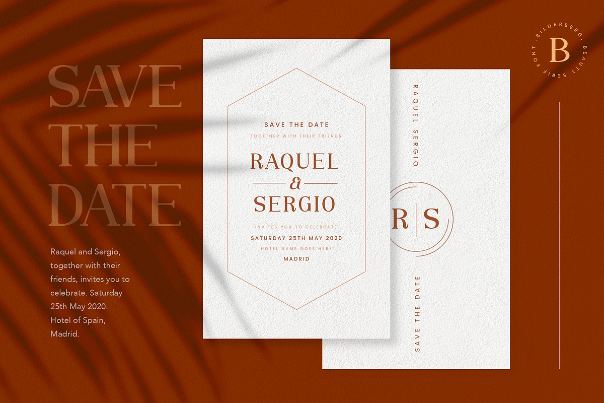 Bilderberg Beauty Serif Font preview 3