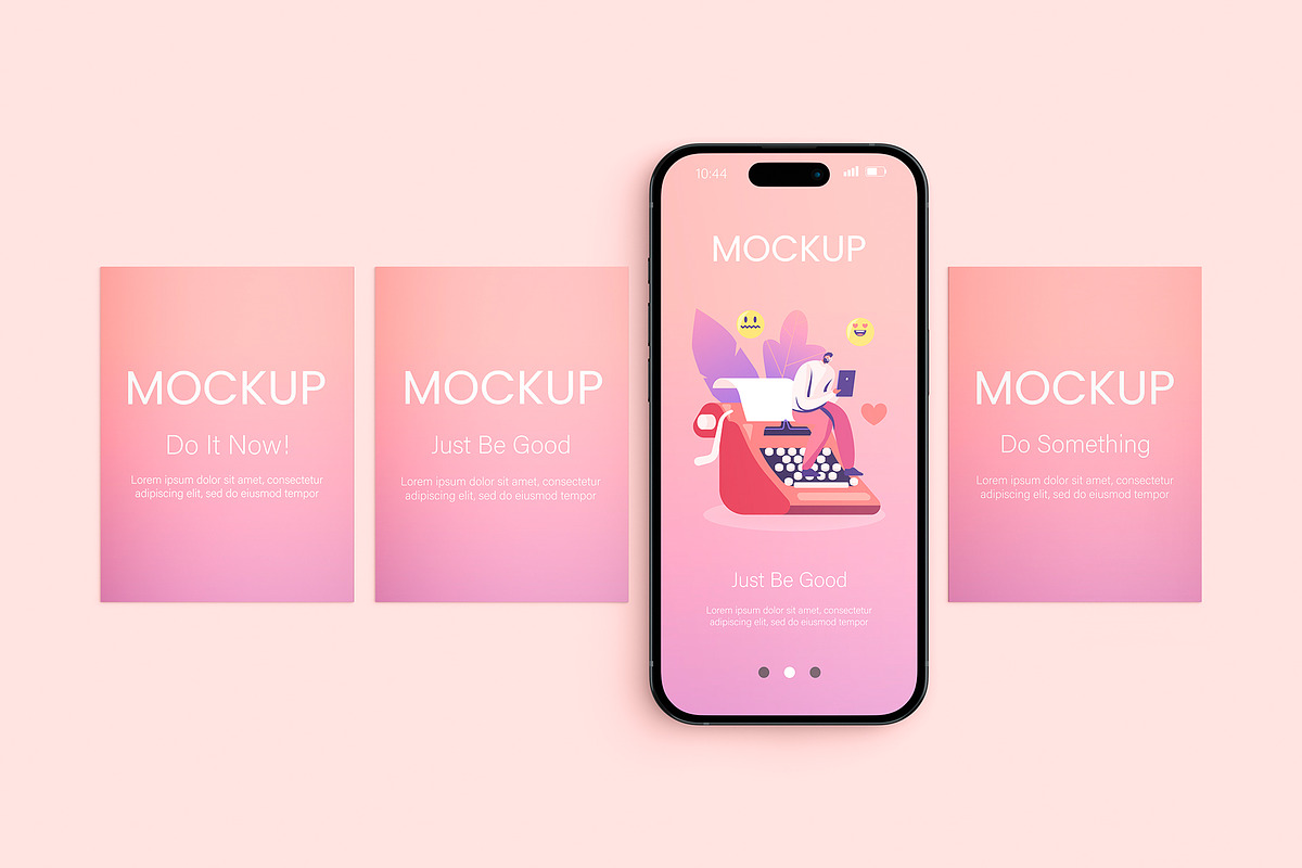 Phone Screen Mockup Set, an iPhone Mockup by ForgeDesign (Photo 13 of 13)