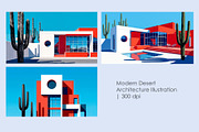 Modern Desert Architecture, an Object Illustration by StockVerse Creative (Thumbnail 1 of 4)