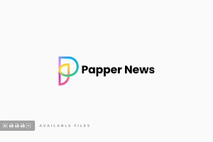 Papper News Colorful Logo, a Branding & Logo Template by ivan_artnivora