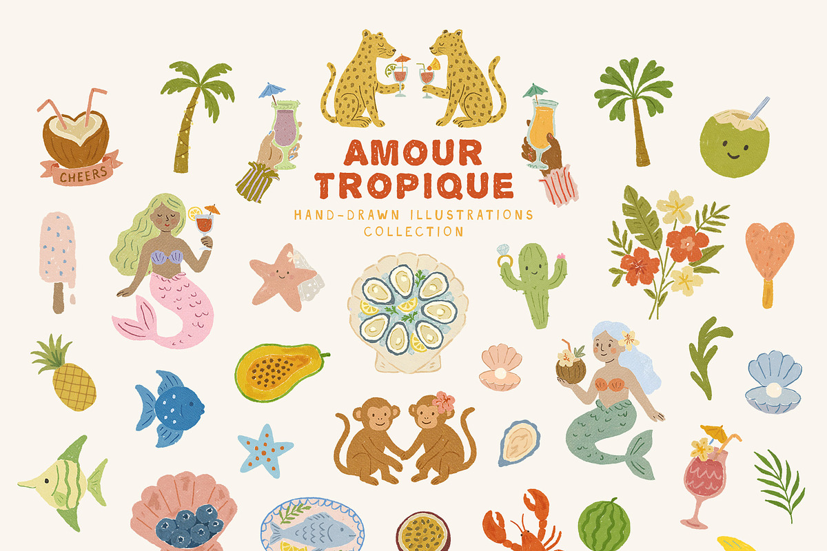Whimsical Hand-drawn Summer Bundle, an Object Illustration by Ayya Studio (Photo 33 of 46)