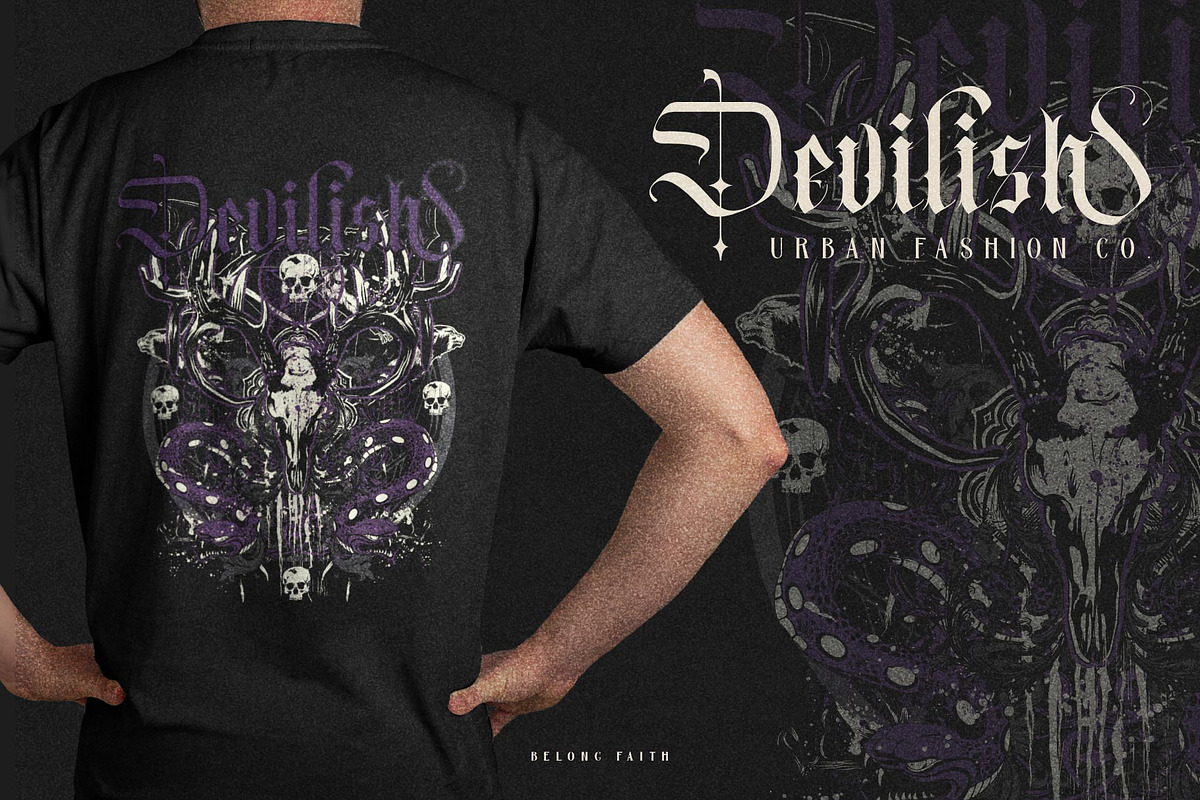 Belong Faith Typeface, a Blackletter Font by alit design (Photo 12 of 15)