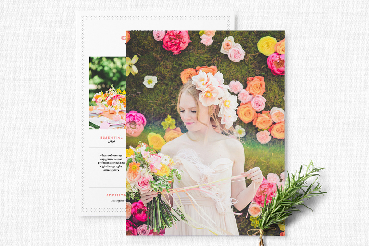 Vintage Photography Pricing Guide, a Flyer Template by The Proper Type™ (Photo 2 of 2)