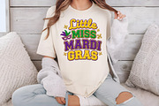 Glitter Little Miss Mardi Gras PNG, an Illustration by DreamCafeArt (Thumbnail 7 of 8)