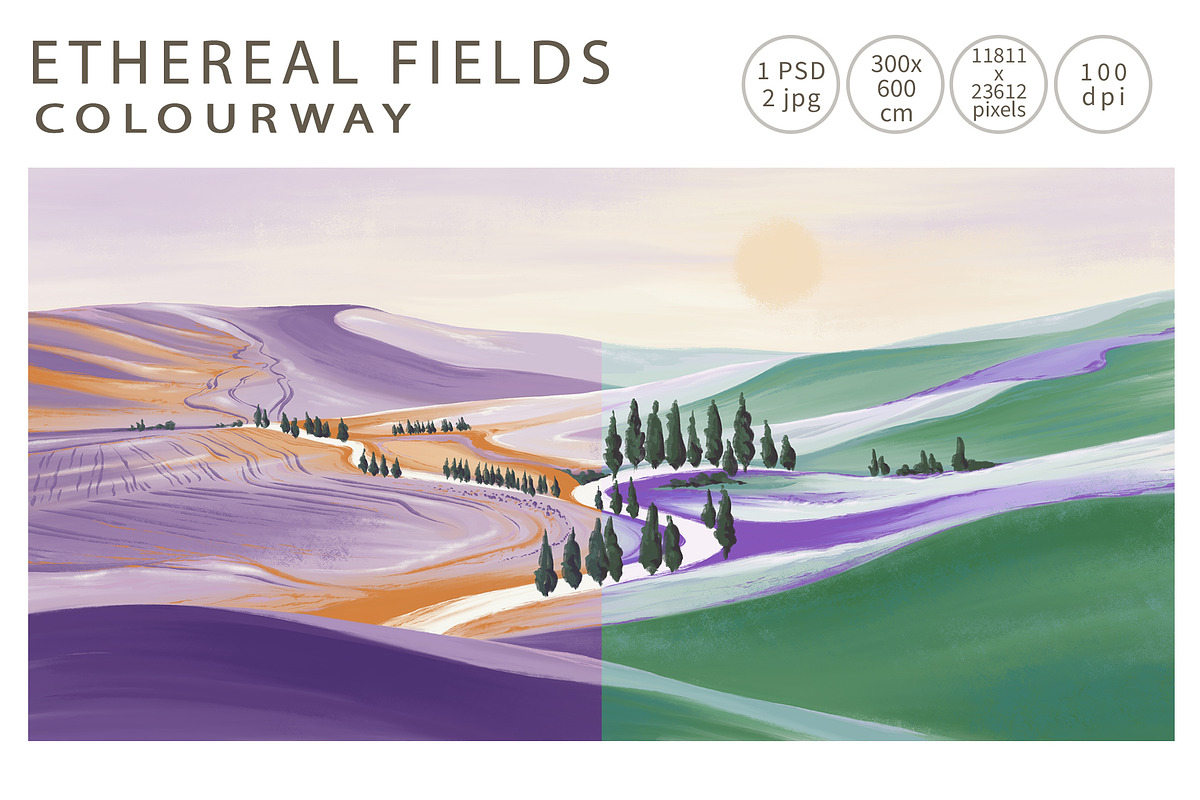 Fresco collectionEthereal Fields, a Wallpaper Graphic by Natalia0307 (Photo 2 of 13)