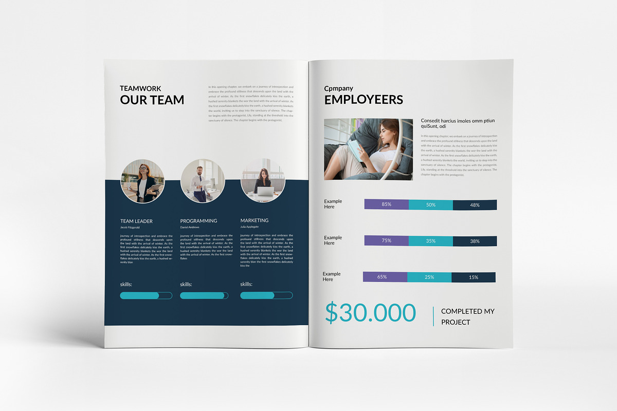 Company Profile Template I Canva, a Brochure Template by PixWork (Photo 4 of 9)
