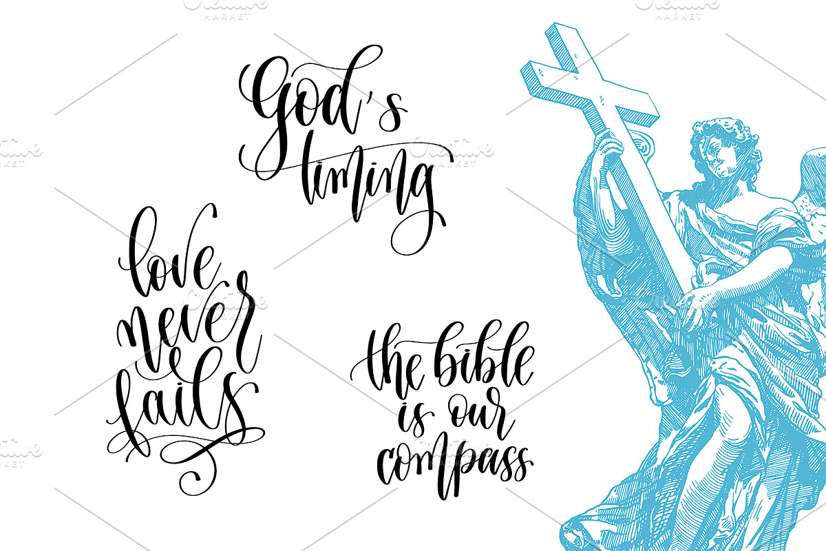 Mega Set of 100 Christian Sayings, a Card Template by karakotsya (Photo 7 of 11)