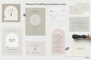 Minimal Wedding Invitation Suite