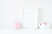 CLEAN!Frame mockup with marshmallows, a Print Template by Kate Roubin (Thumbnail 2 of 2)