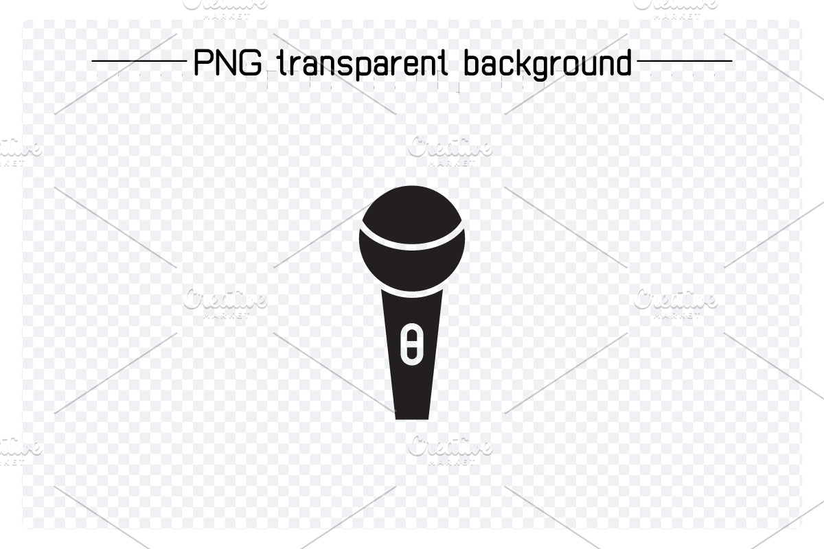 Microphone Icons Set, a Solid Icon by Designfour (Photo 2 of 7)