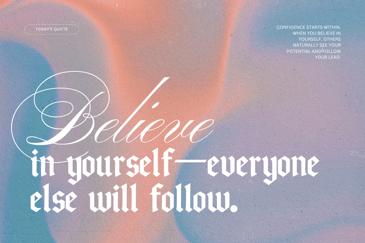 Velthoven Black - Modern Blackletter, a Blackletter Font by Creacy Studio (Photo 9 of 9)