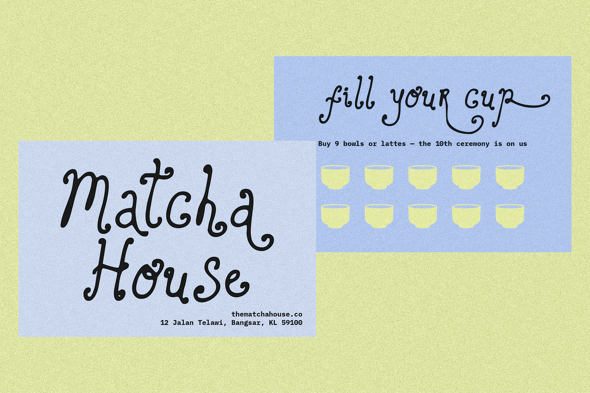 Charm Flora// Curly Font Set, a Handwritten Font by PeachCreme (Photo 4 of 18)