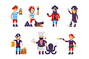 The big set of pirate illustrations, an Illustration by Bezvershenko (Thumbnail 4 of 7)