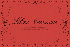 Lilac Cursive, a Handwritten Font by Lilithcollageart