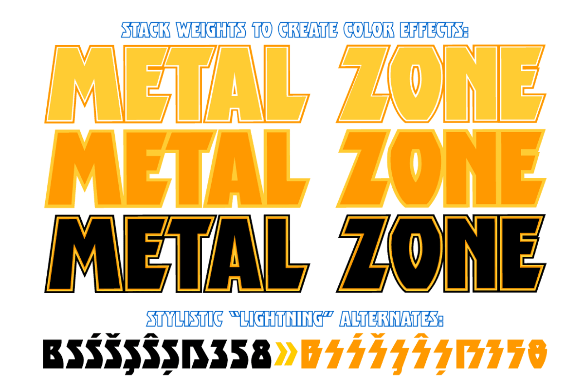 Destroyer - a heavy rock'n'roll font, a Blackletter Font by Comicraft Fonts (Photo 3 of 4)
