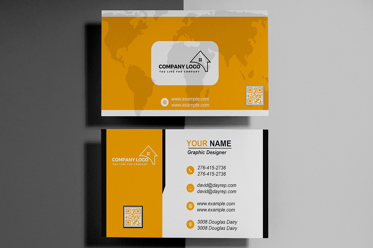 Business Card Template in psd preview 2