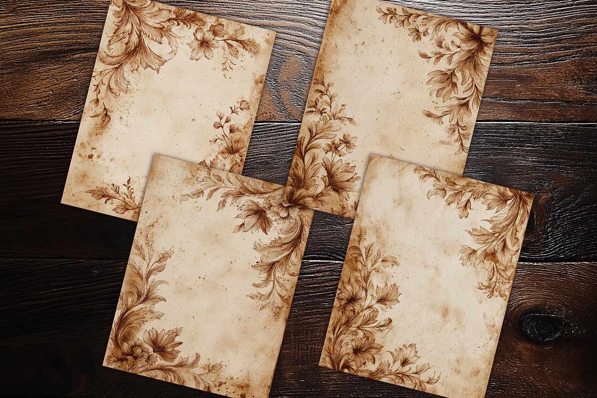 Heirloom Garden Papers Journal Page, a Background Graphic by V Design Creator (Photo 9 of 13)