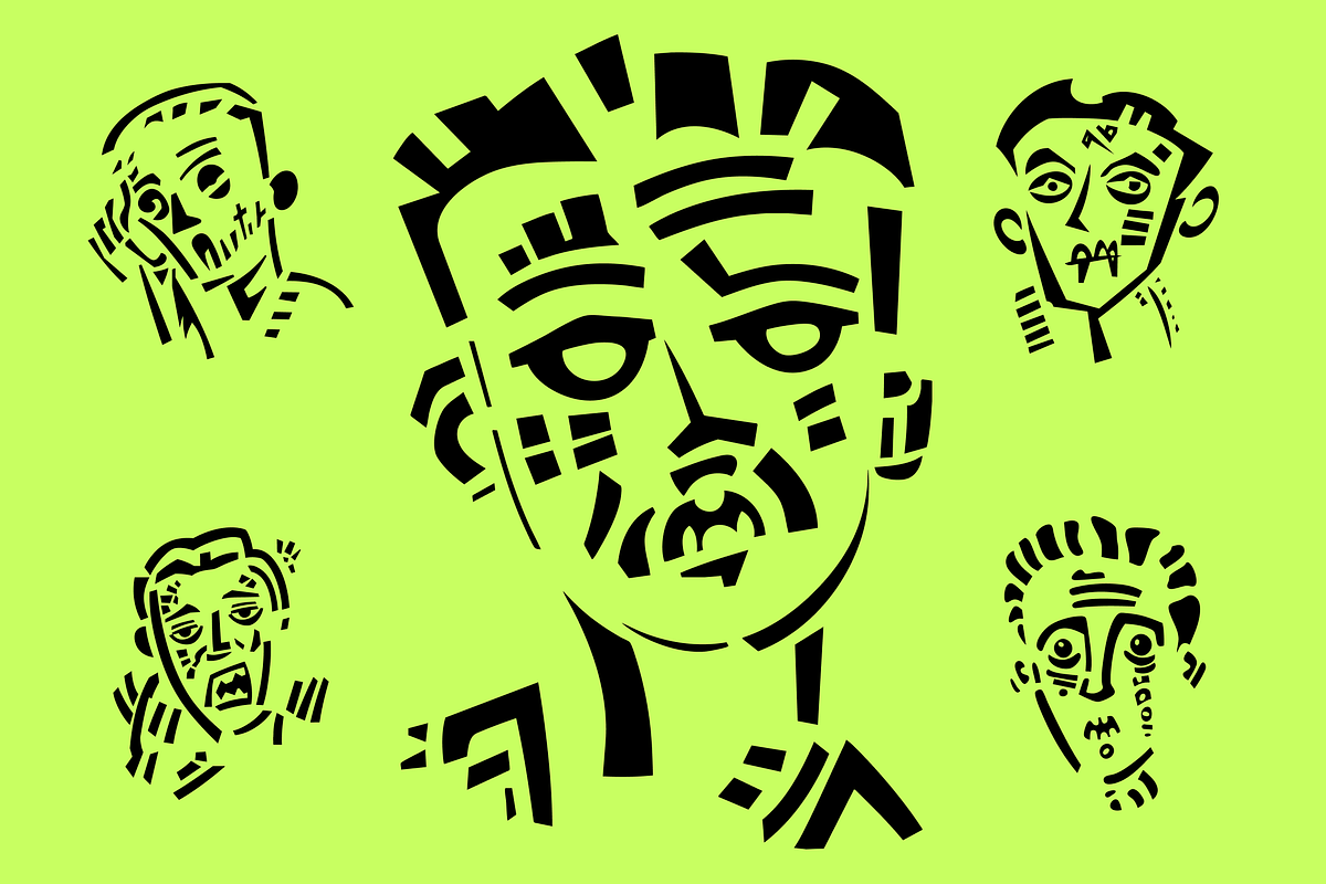 Zombie Face Portrait Illustration, a Person Illustration by Danil Polshin