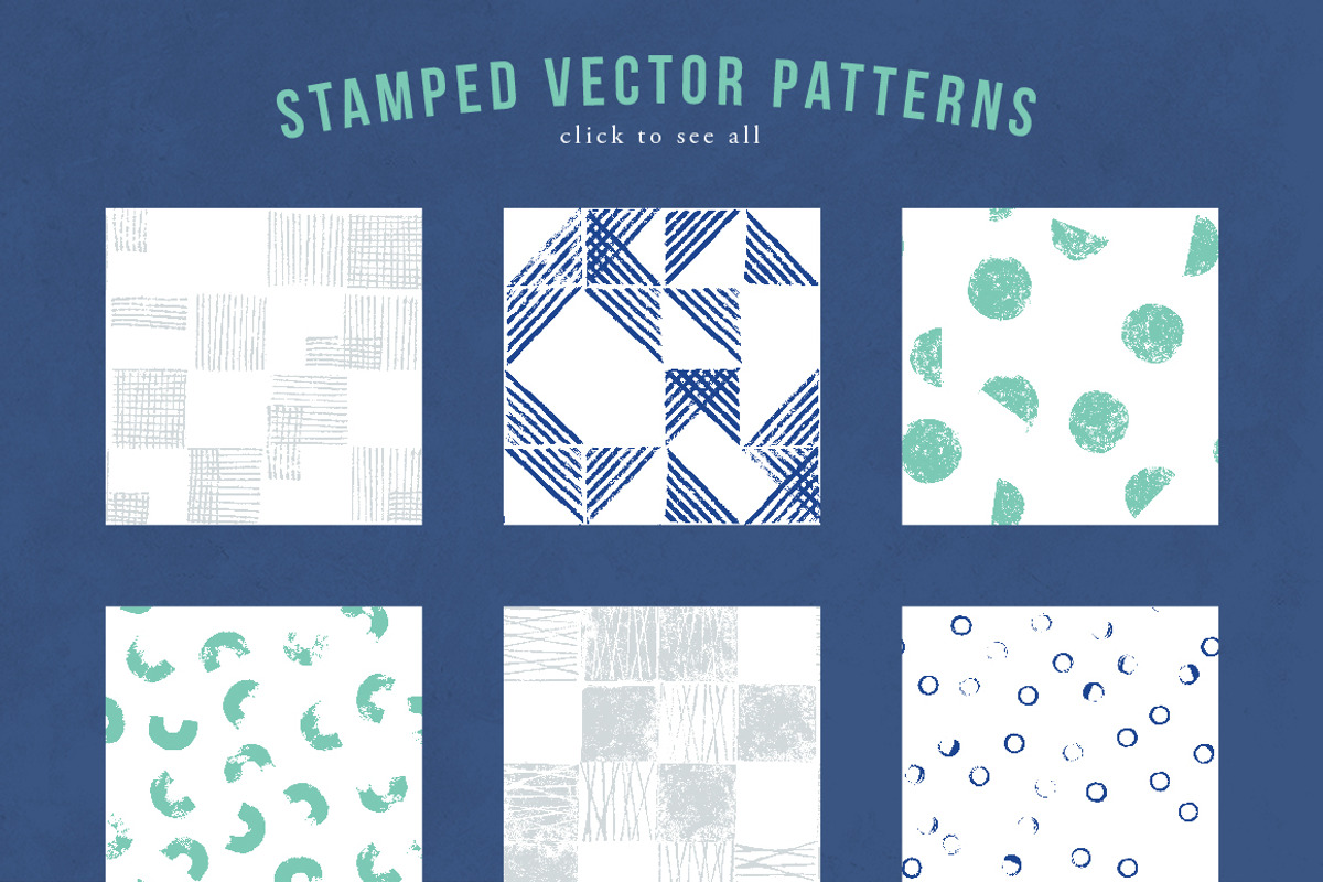 Stamped Textured Patterns, a Pattern Graphic by Anugraha Design