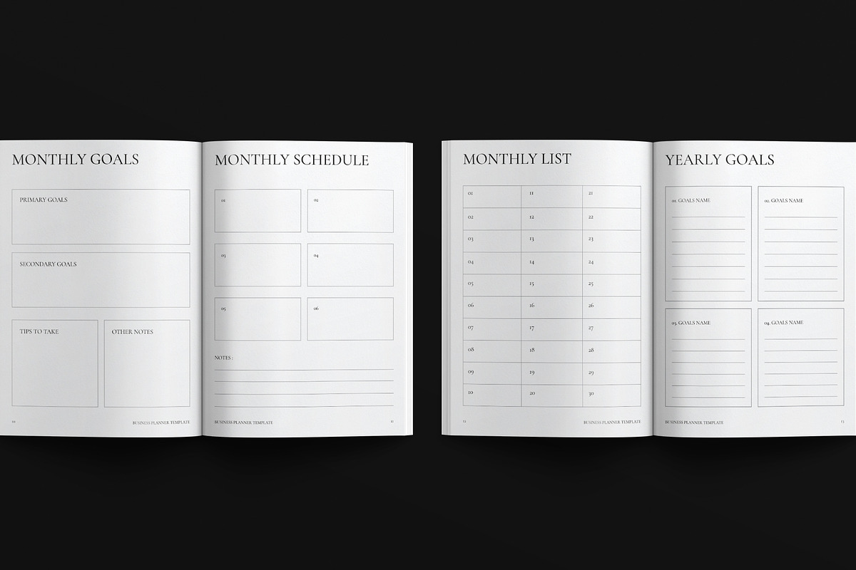 Planner Template, a Brochure Template by E-Type (Photo 5 of 7)