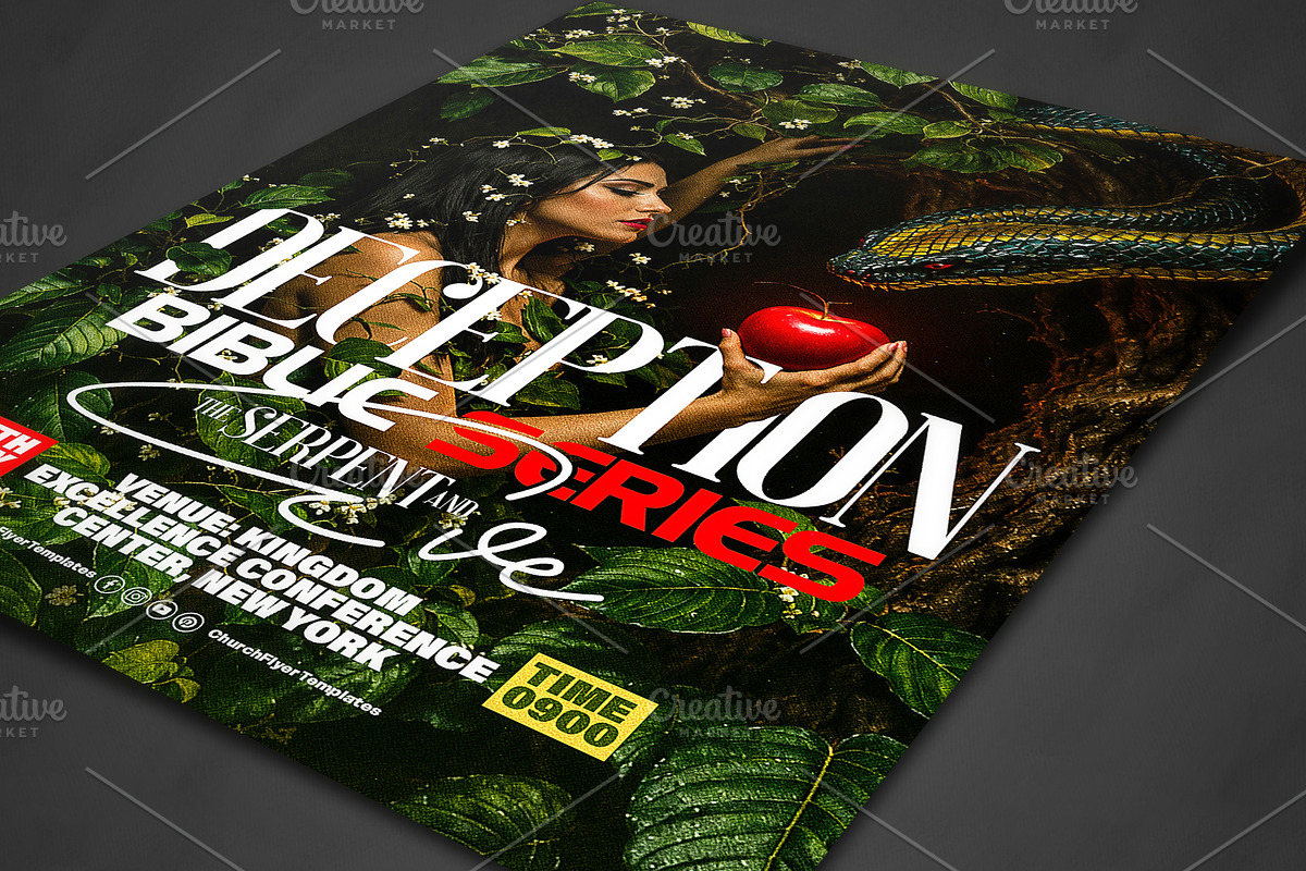 Adam and Evil Church Flyer Template, a Social Media Template by church flyer templates (Photo 7 of 12)